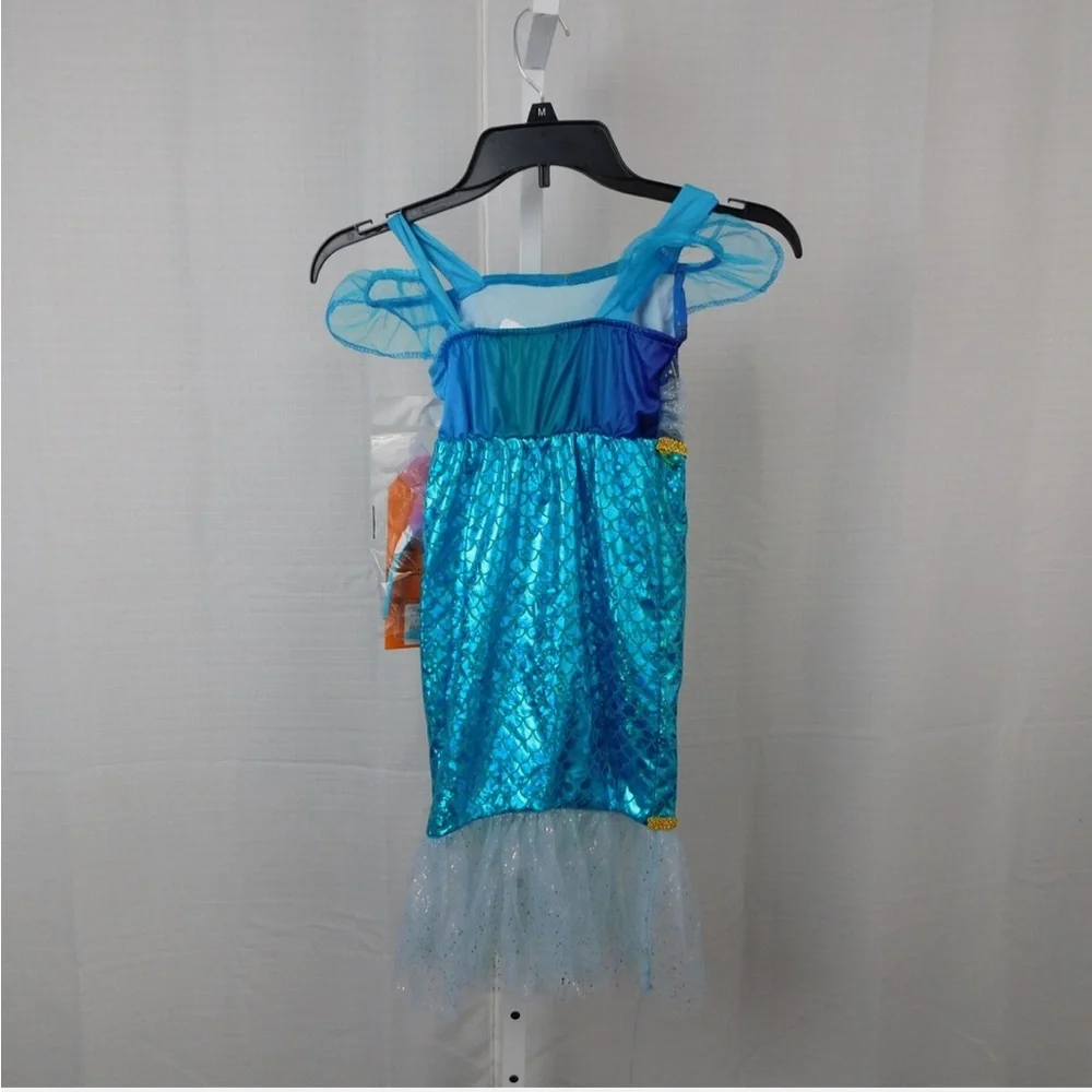 NWT Kids Hyde & Eek Mermaid Halloween Costume Dress with Headpiece - 8-10 Medium